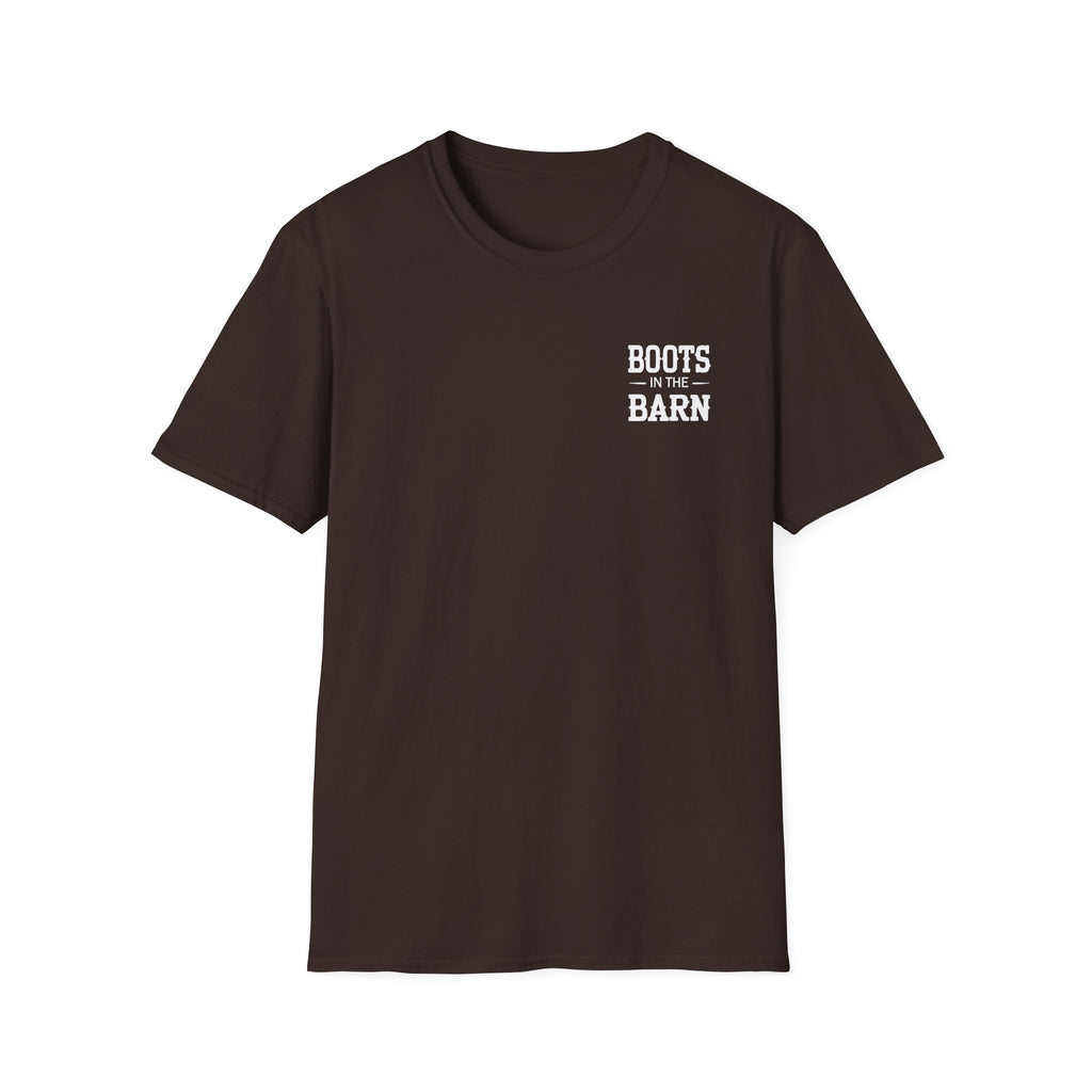 Boots in the Barn T-Shirt — Rustic Western Graphic Tee