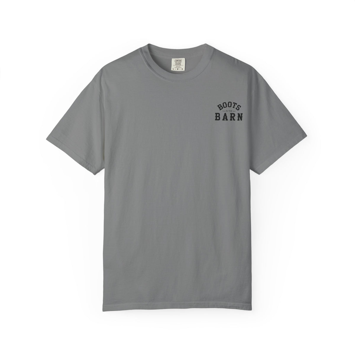 Black & White Design Boots in the Barn Line Dancing Tee — Heavyweight