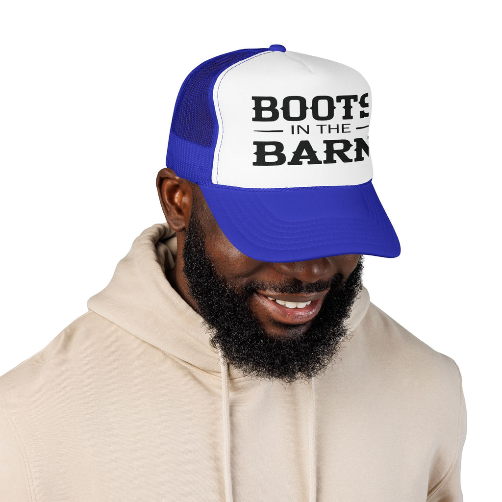 Trucker Hat — "Boots in the Barn" Foam Mesh Cap