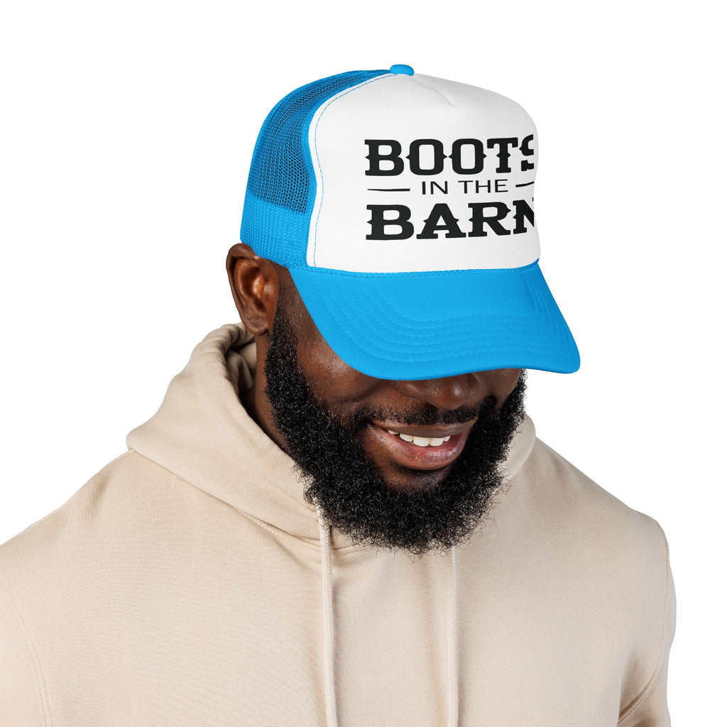 Trucker Hat — "Boots in the Barn" Foam Mesh Cap
