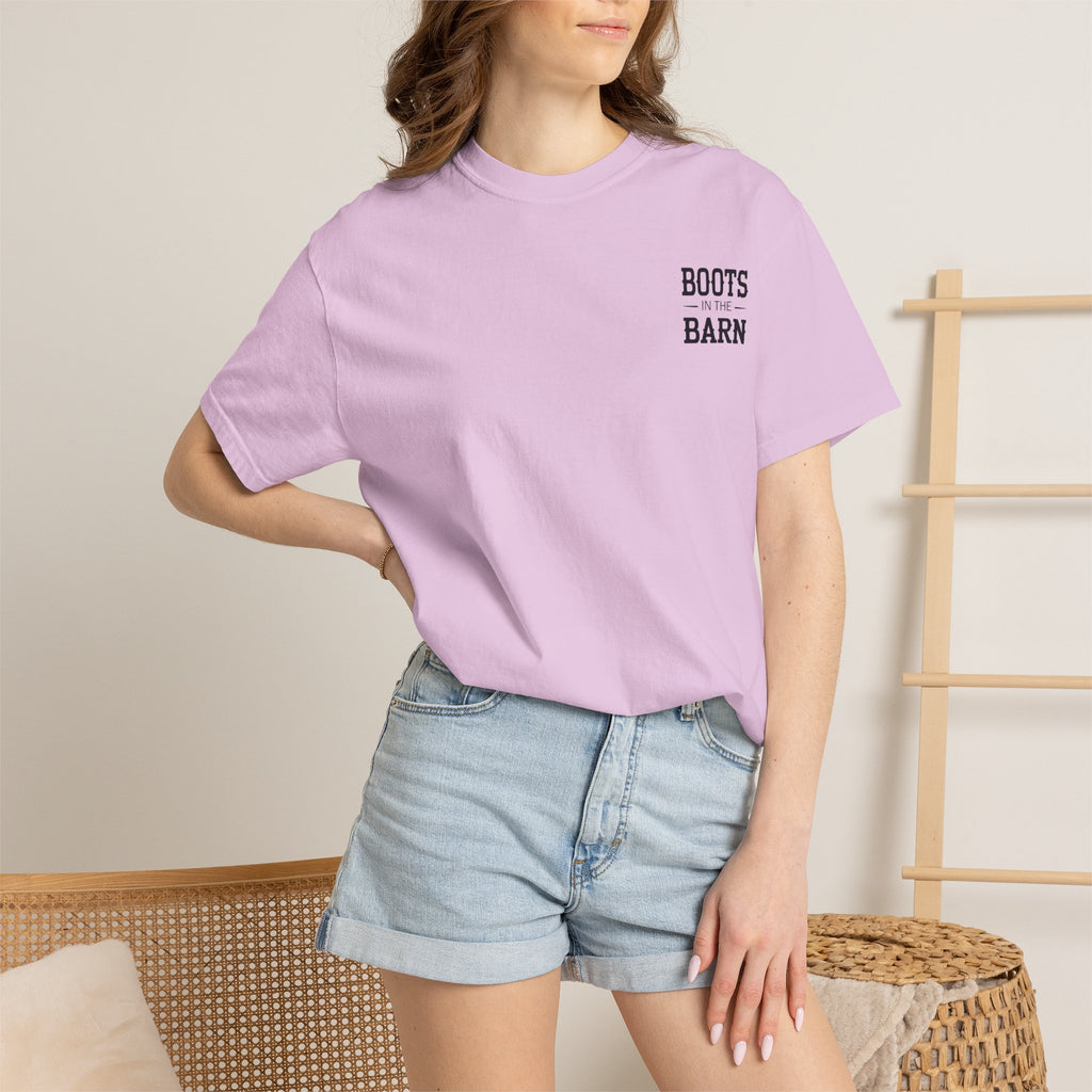 Boots in the Barn T-Shirt — Western Cowboy Boots Line Dancing Tee