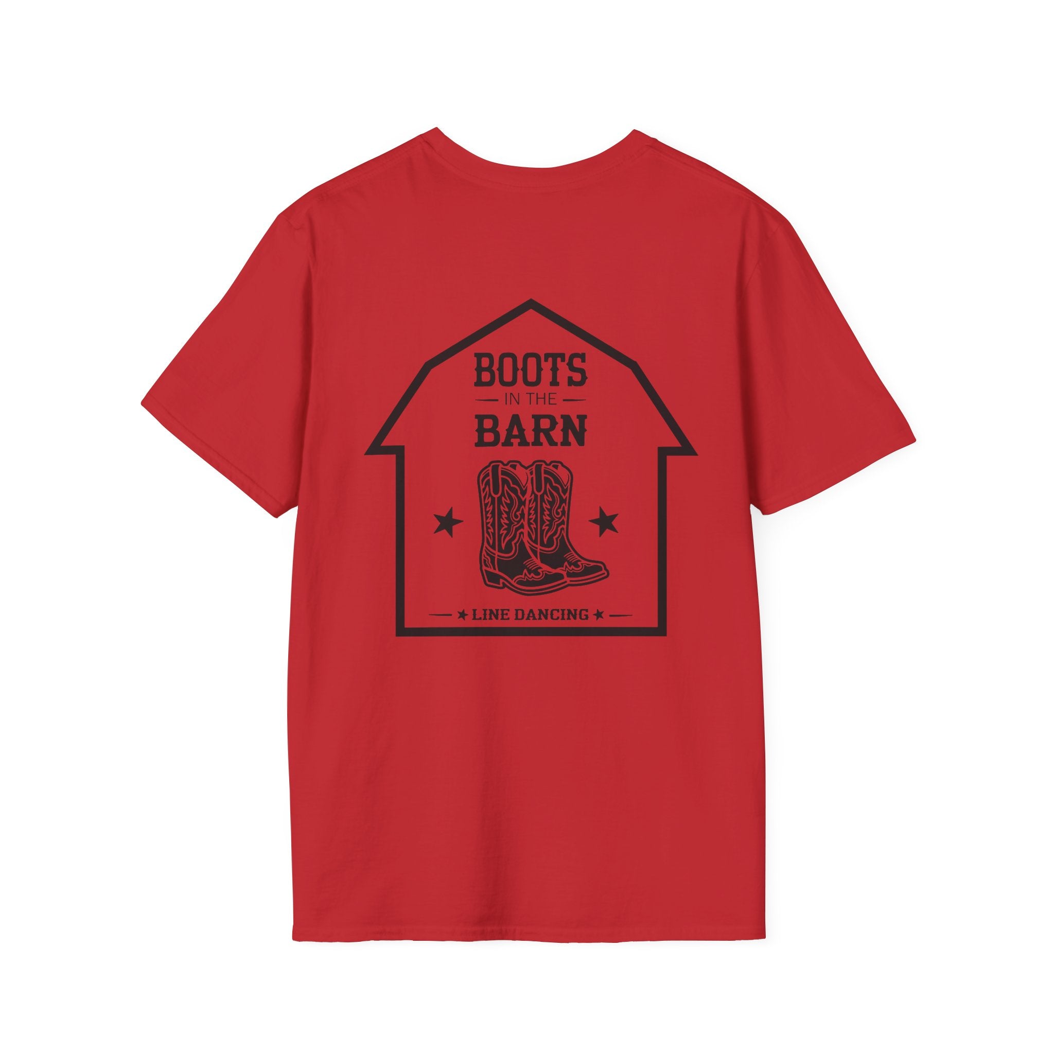 Boots in the Barn Graphic T‑Shirt — Rustic Farmhouse Tee for Country Lovers