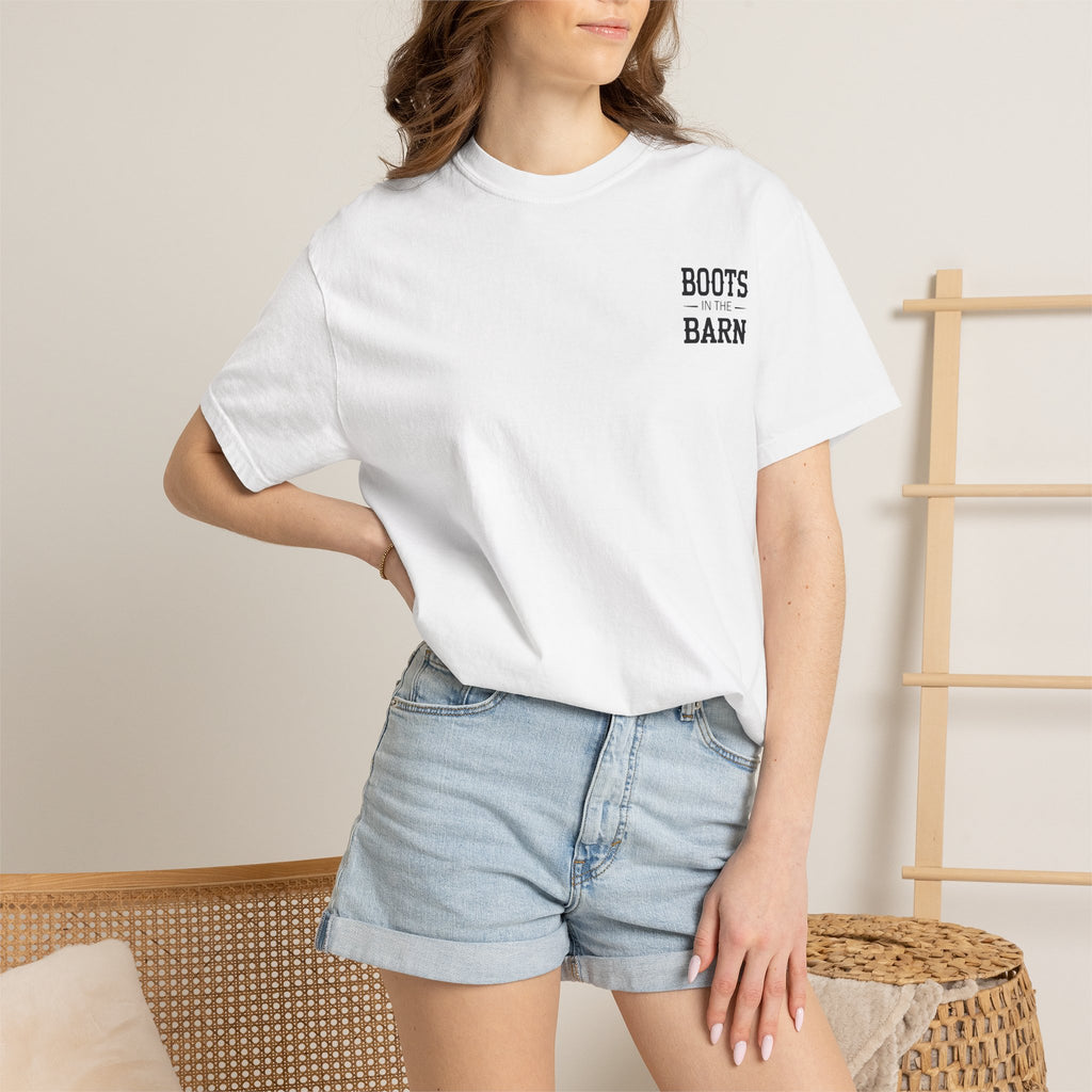 Boots in the Barn T-Shirt — Western Cowboy Boots Line Dancing Tee