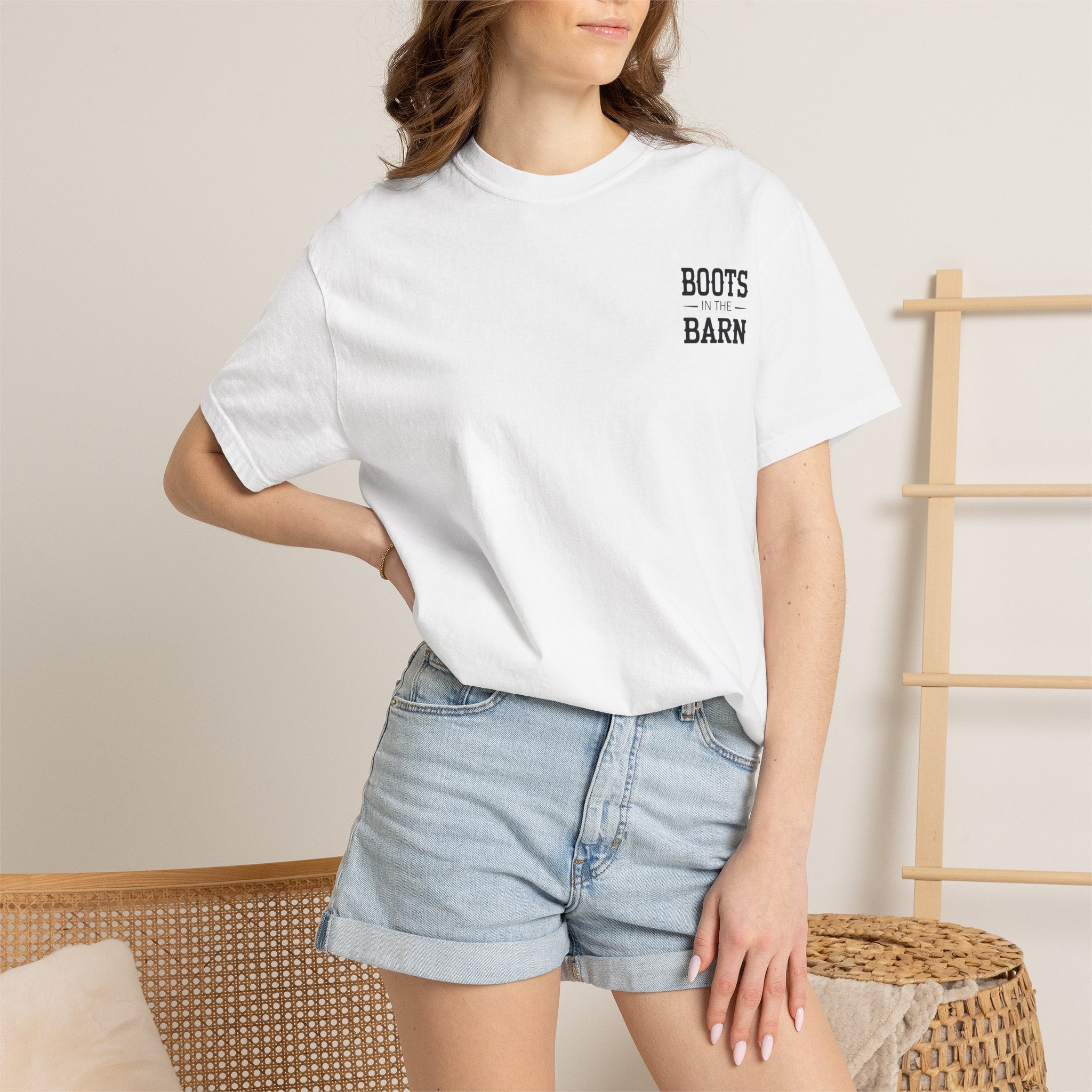 Boots in the Barn T-Shirt — Western Cowboy Boots Line Dancing Tee