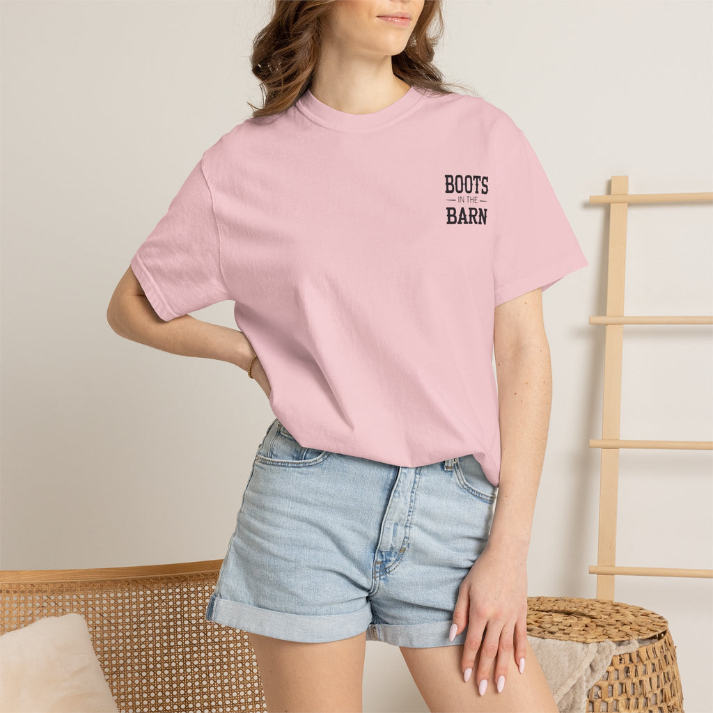 Boots in the Barn T-Shirt — Western Cowboy Boots Line Dancing Tee