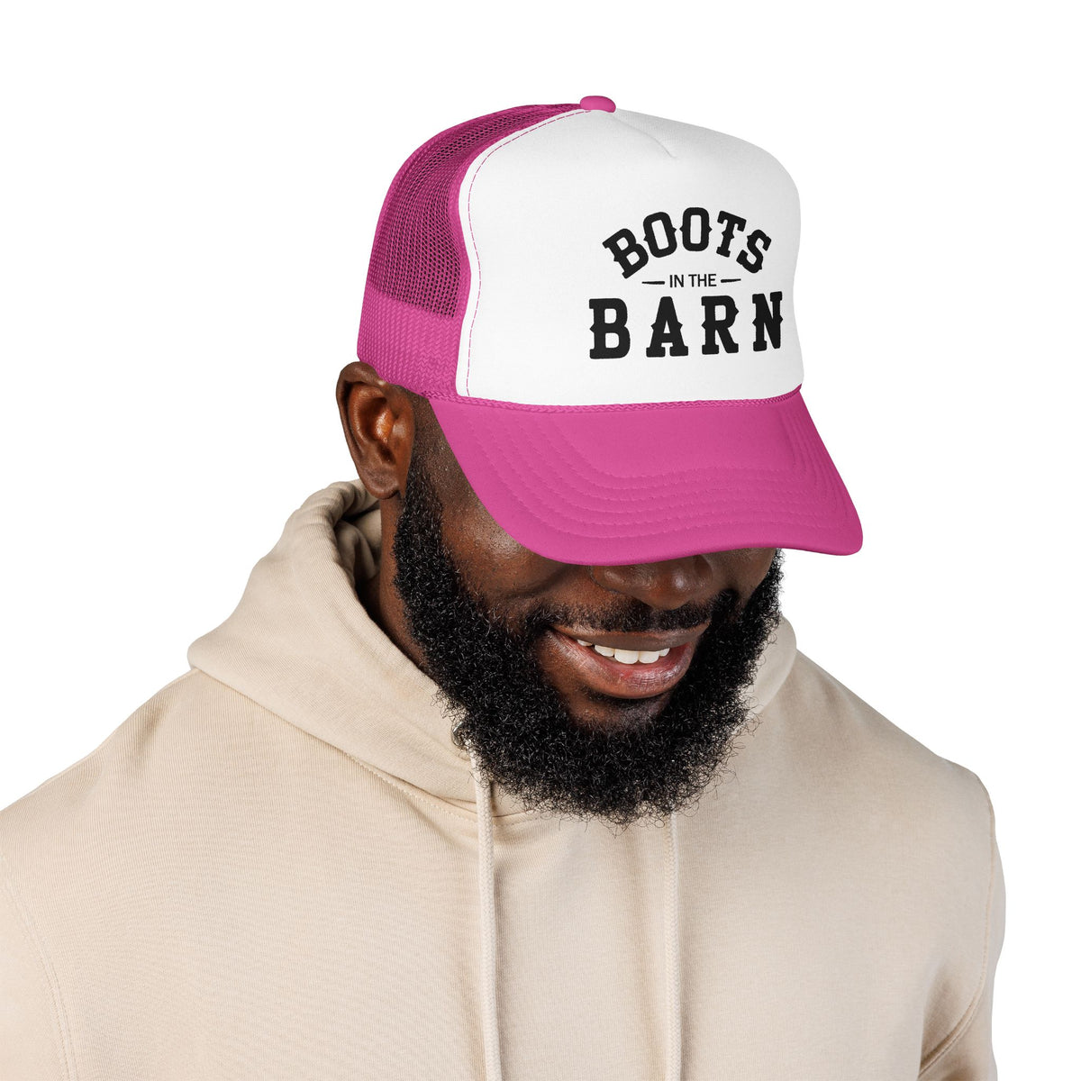 Trucker Hat — "Boots in the Barn" Foam Mesh Cap