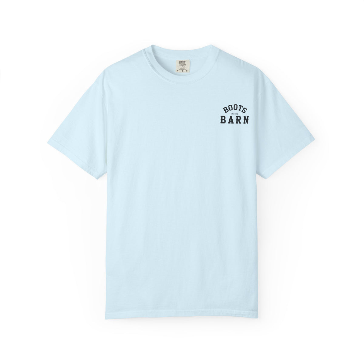 Black & White Design Boots in the Barn Line Dancing Tee — Heavyweight