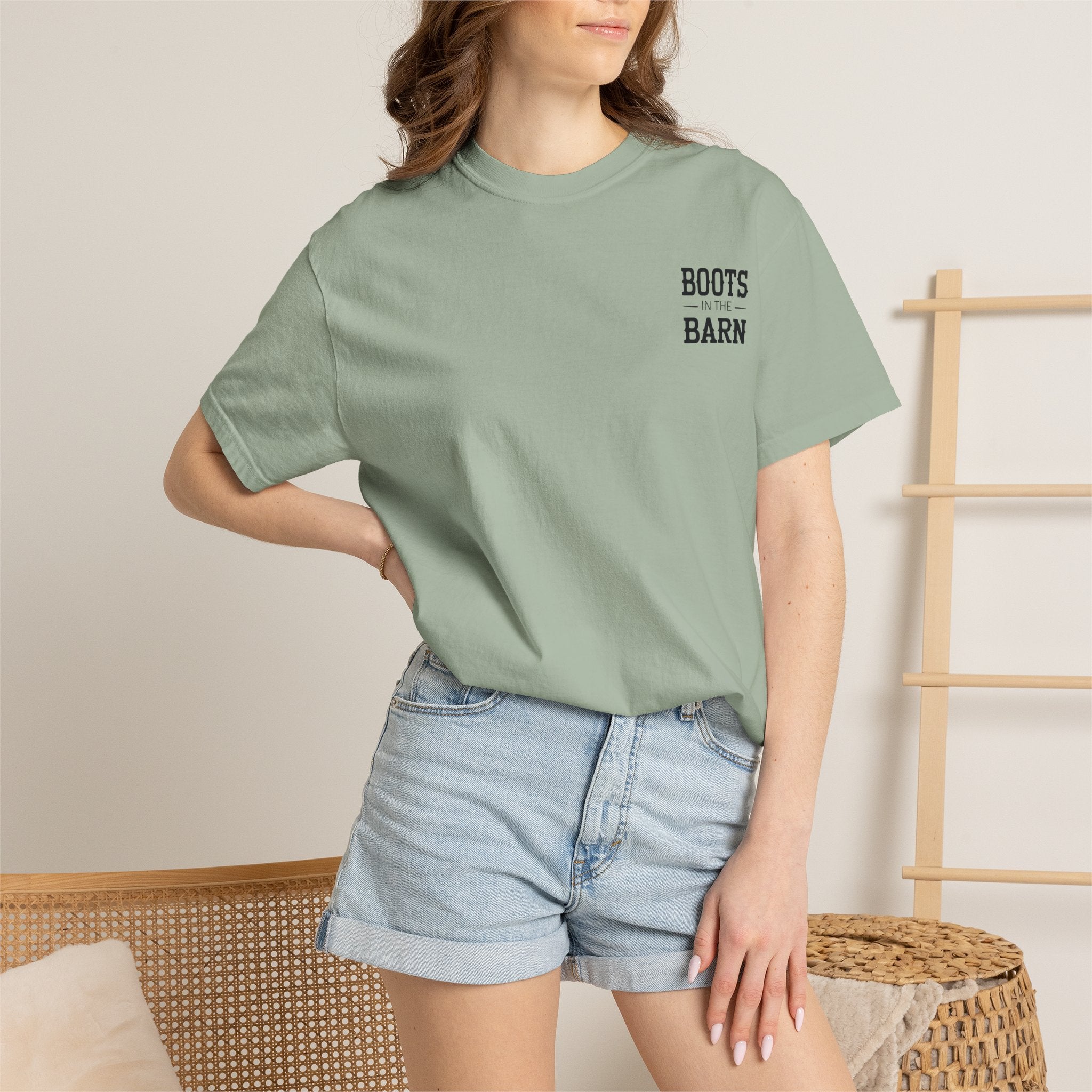 Boots in the Barn T-Shirt — Western Cowboy Boots Line Dancing Tee