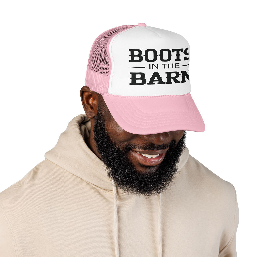 Trucker Hat — "Boots in the Barn" Foam Mesh Cap