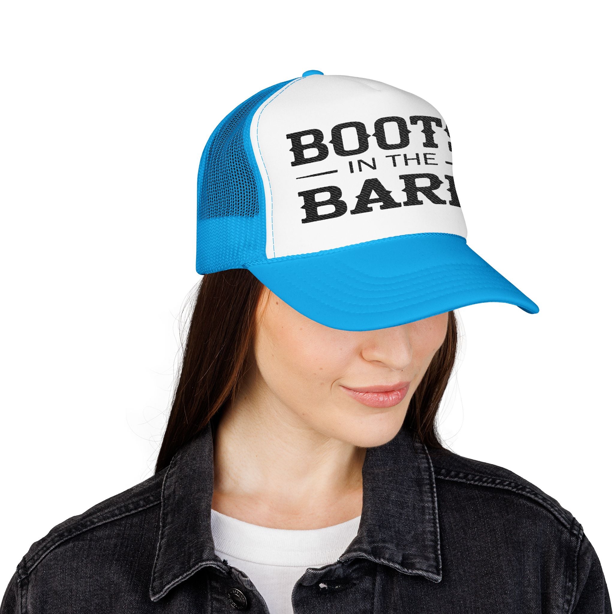 Boots in the Barn Trucker Hat — Vintage Country Foam Mesh Cap