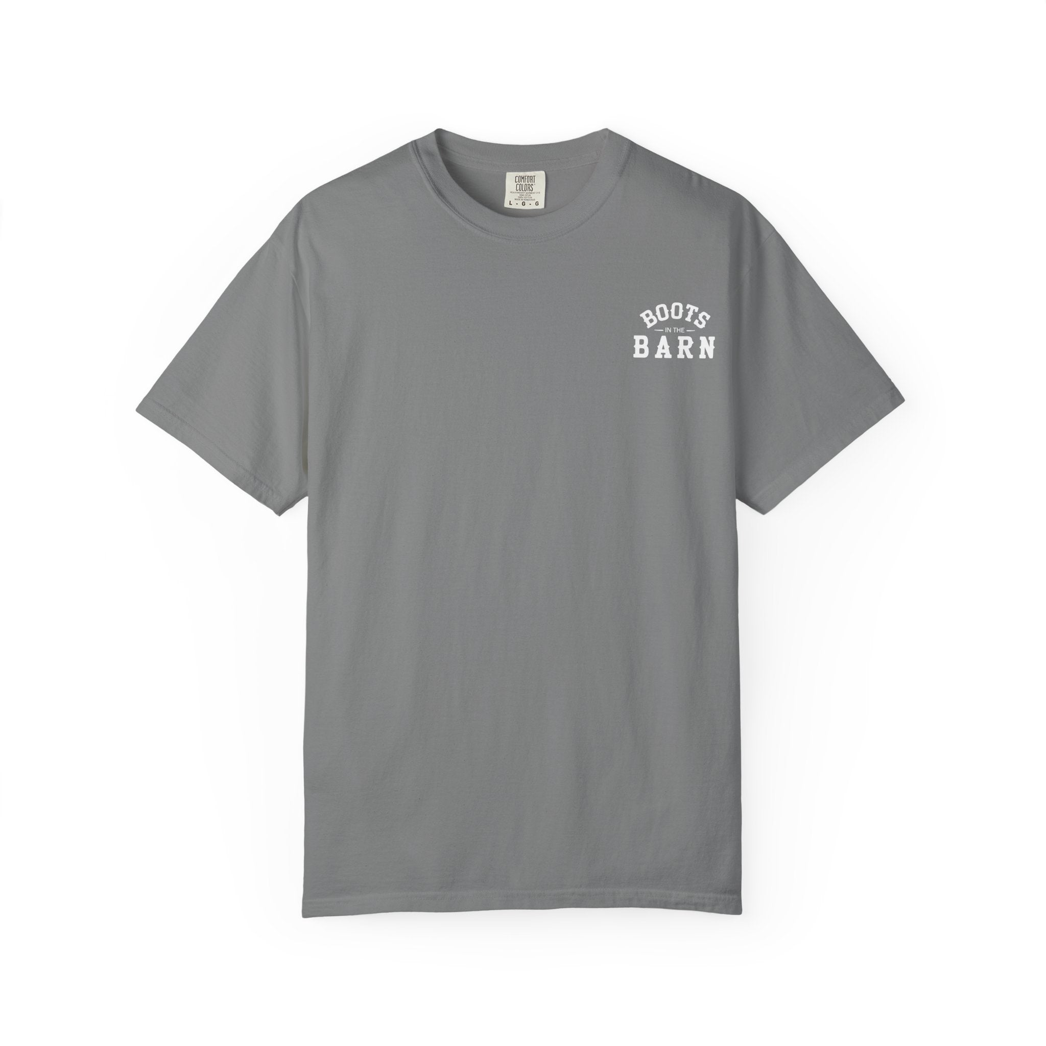 Brown & White Design Boots in the Barn Line Dancing Tee — Heavyweight