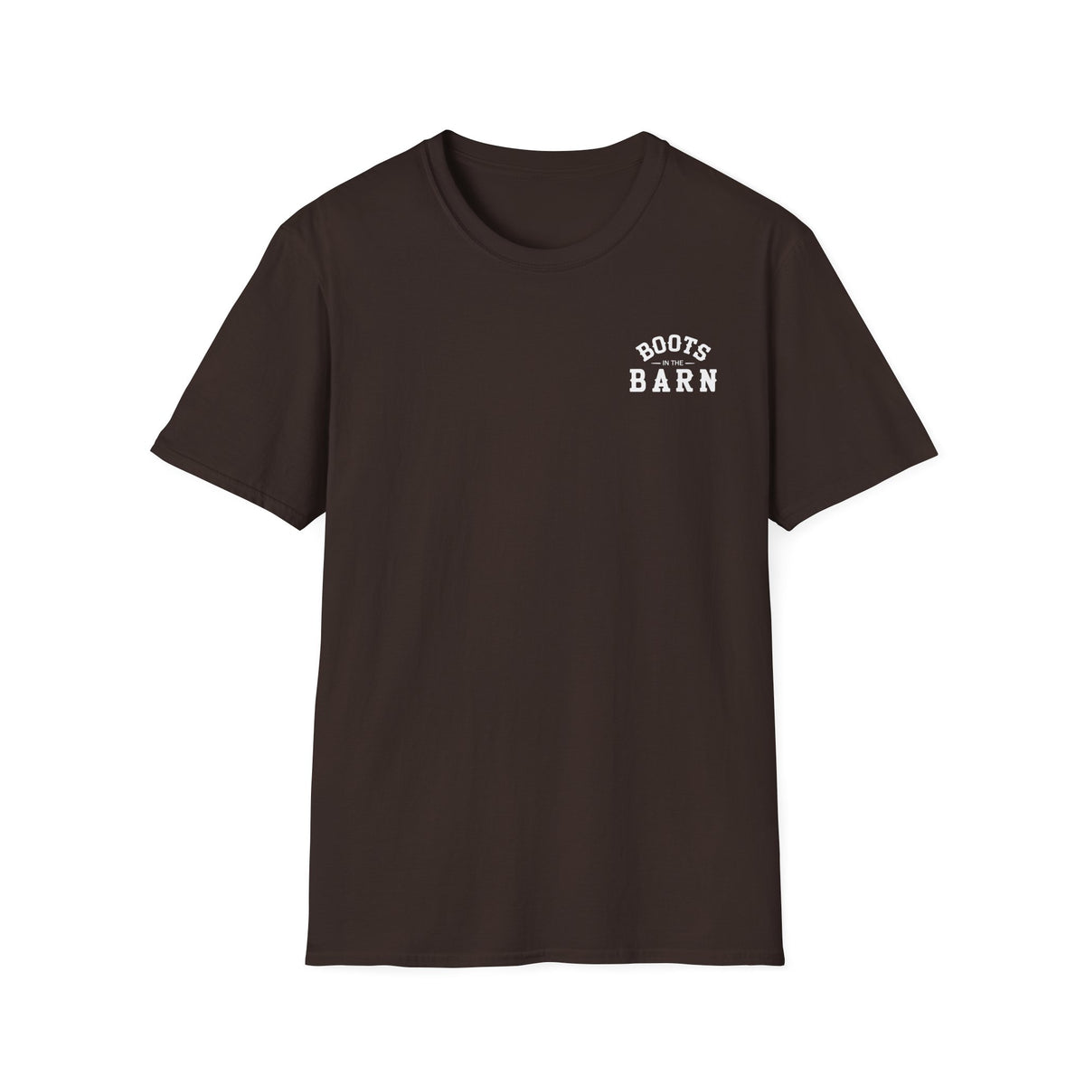 Black & White Design Boots in the Barn T-Shirt — Lightweight Cotton