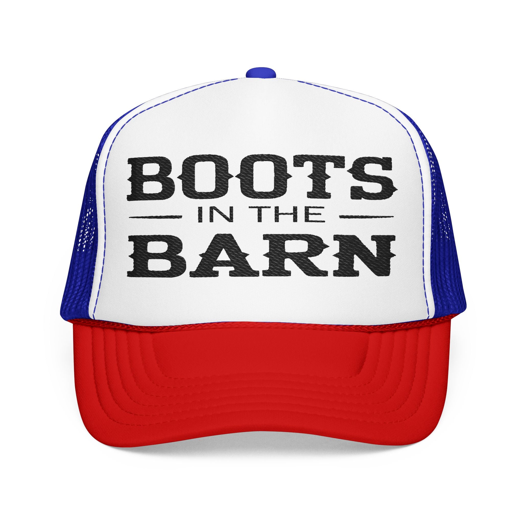 Boots in the Barn Trucker Hat — Vintage Country Foam Mesh Cap