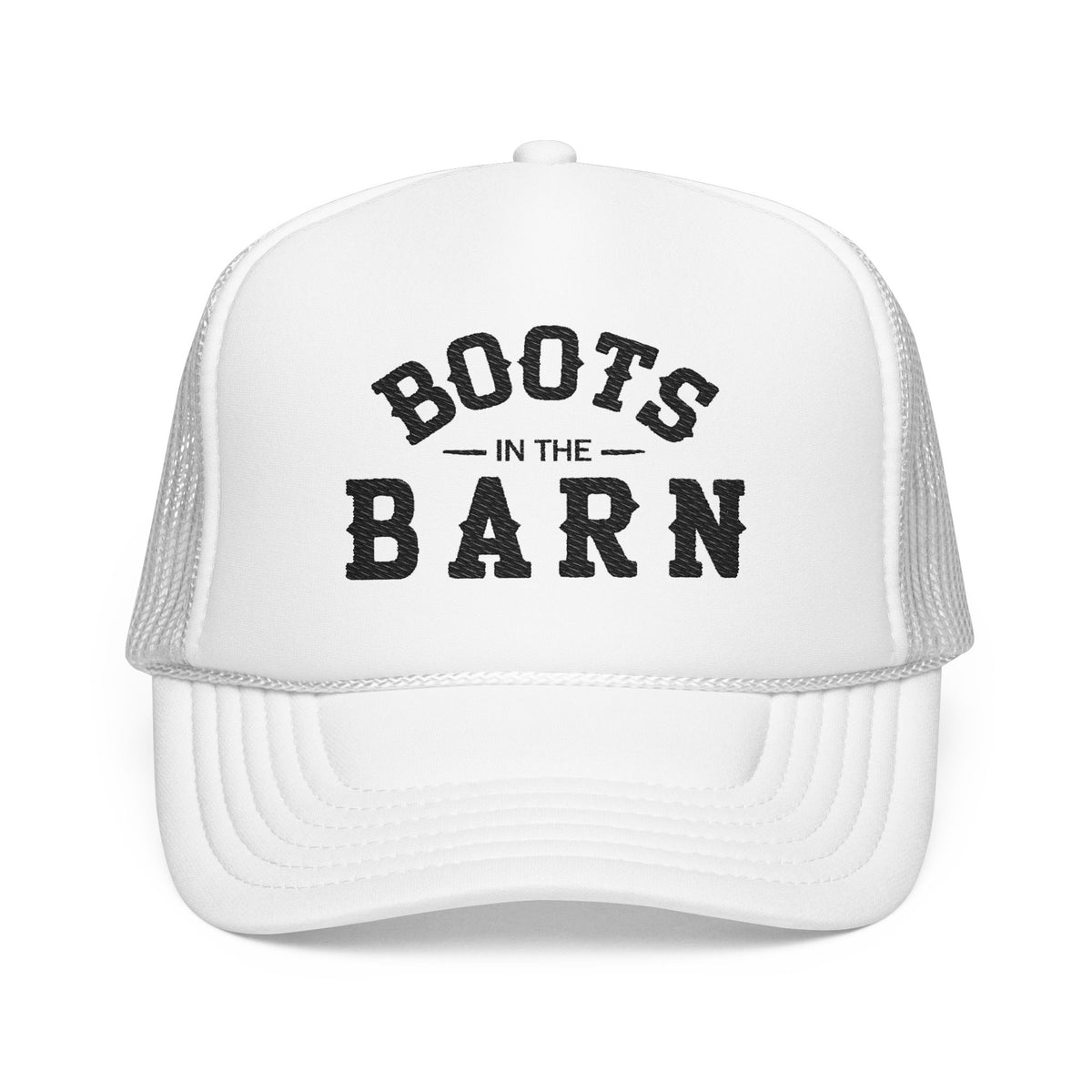 Trucker Hat Embroidered  — "Boots in the Barn" Country Cap