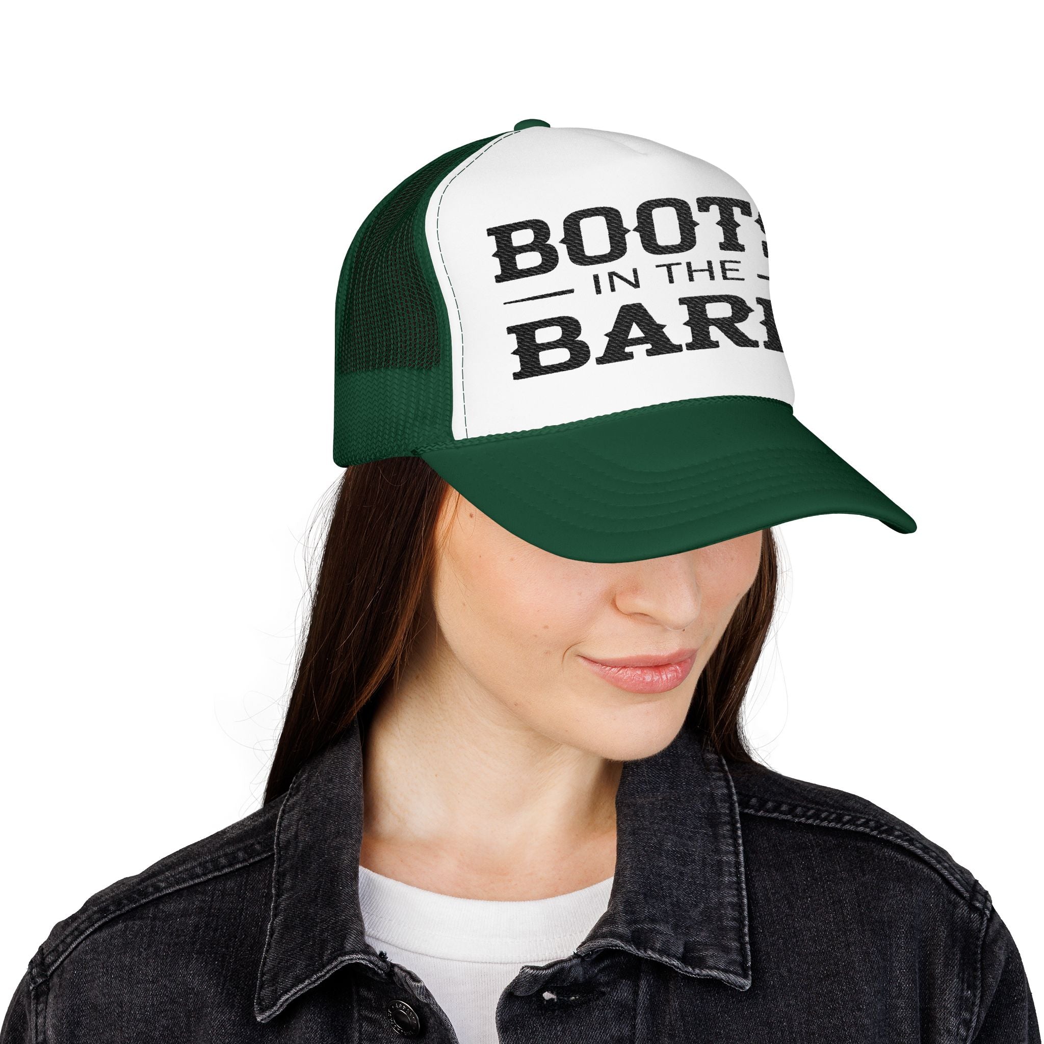 Boots in the Barn Trucker Hat — Vintage Country Foam Mesh Cap