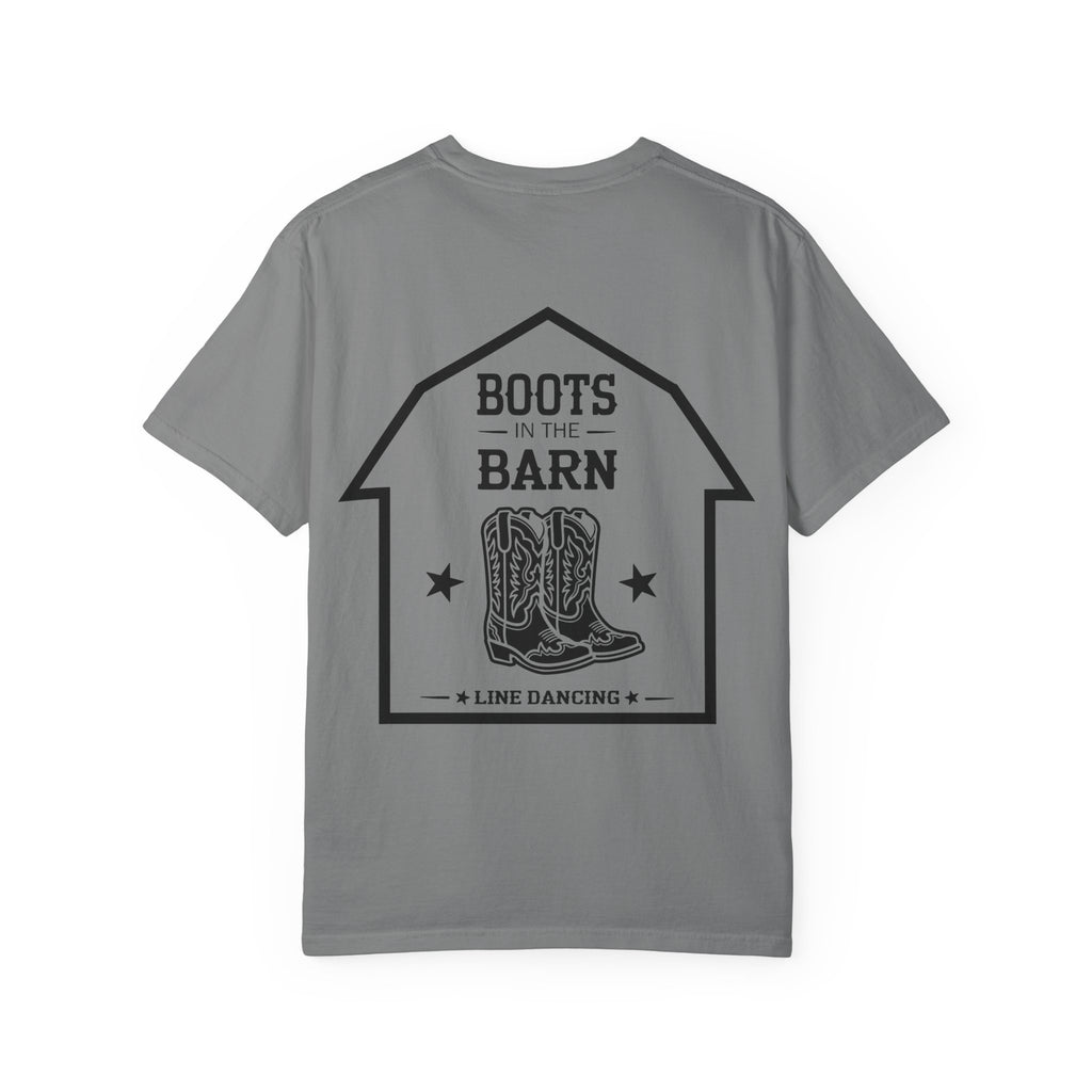 Boots in the Barn T-Shirt — Western Cowboy Boots Line Dancing Tee