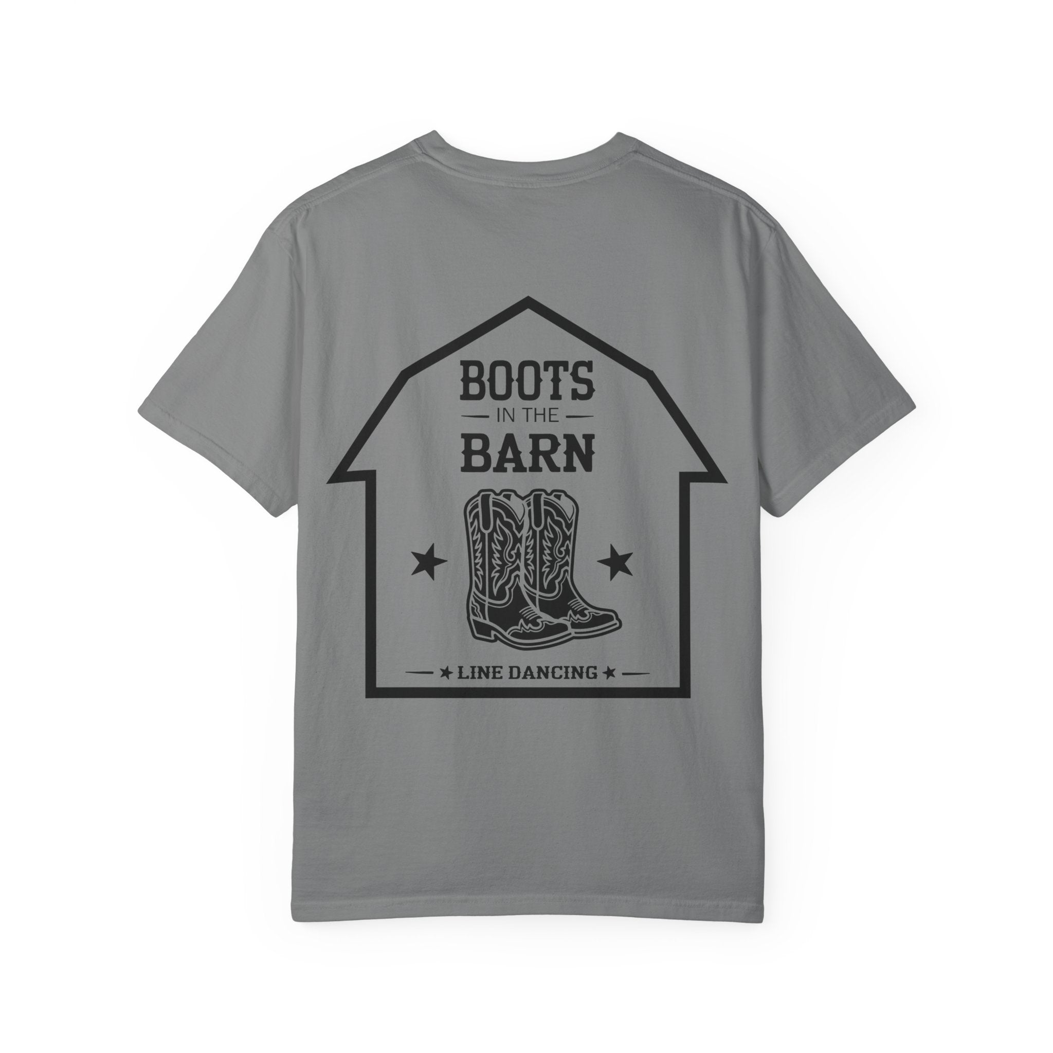 Boots in the Barn T-Shirt — Western Cowboy Boots Line Dancing Tee