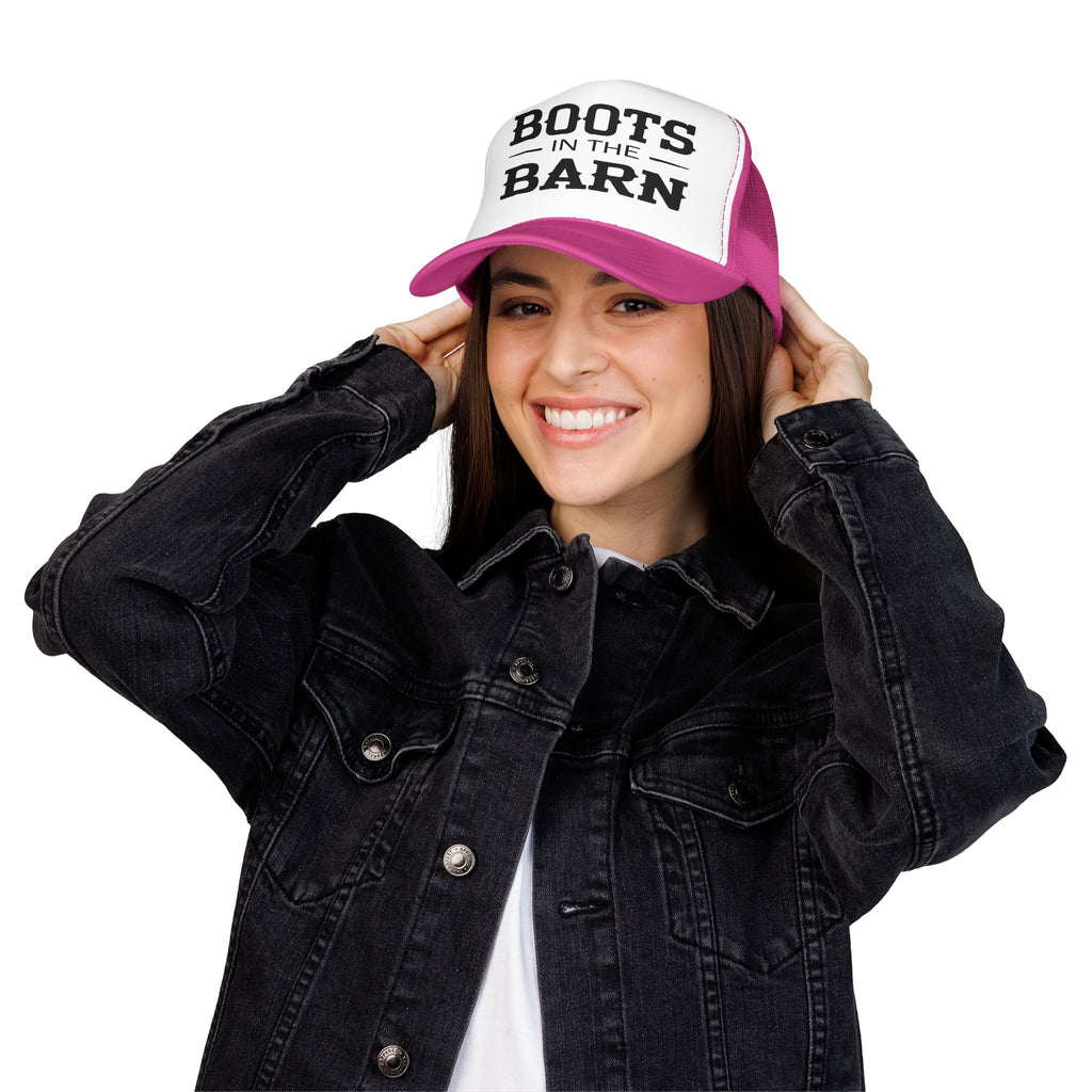 Trucker Hat — "Boots in the Barn" Foam Mesh Cap