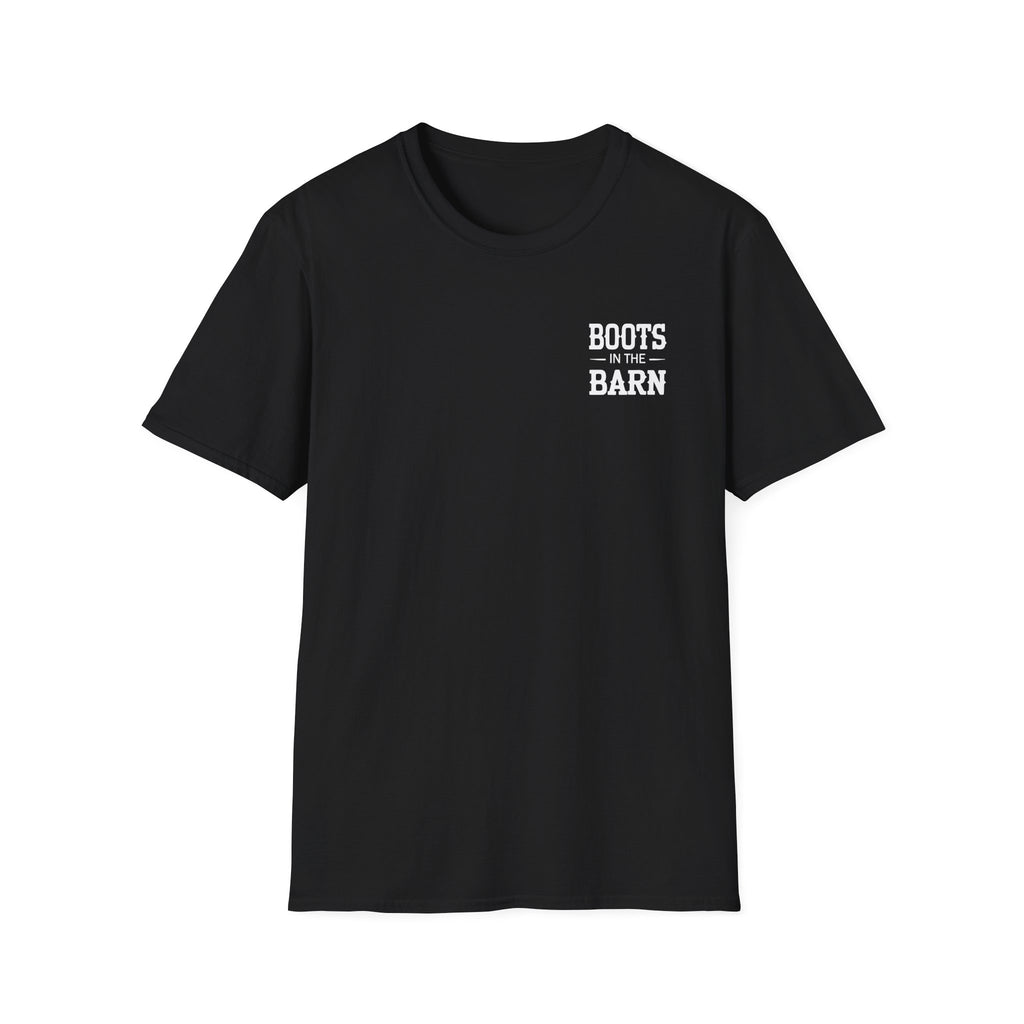 Boots in the Barn T-Shirt — Rustic Western Graphic Tee