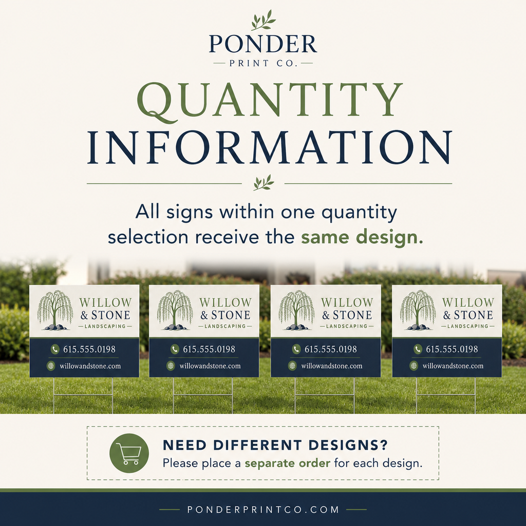 Custom business signage made in Ponder, Texas