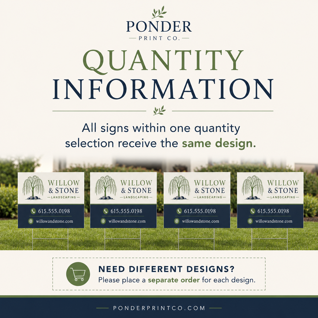 Custom business signage made in Ponder, Texas