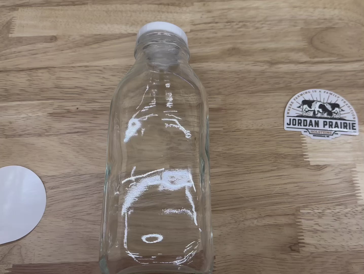 Custom Clear Sticker — Transparent QR Code