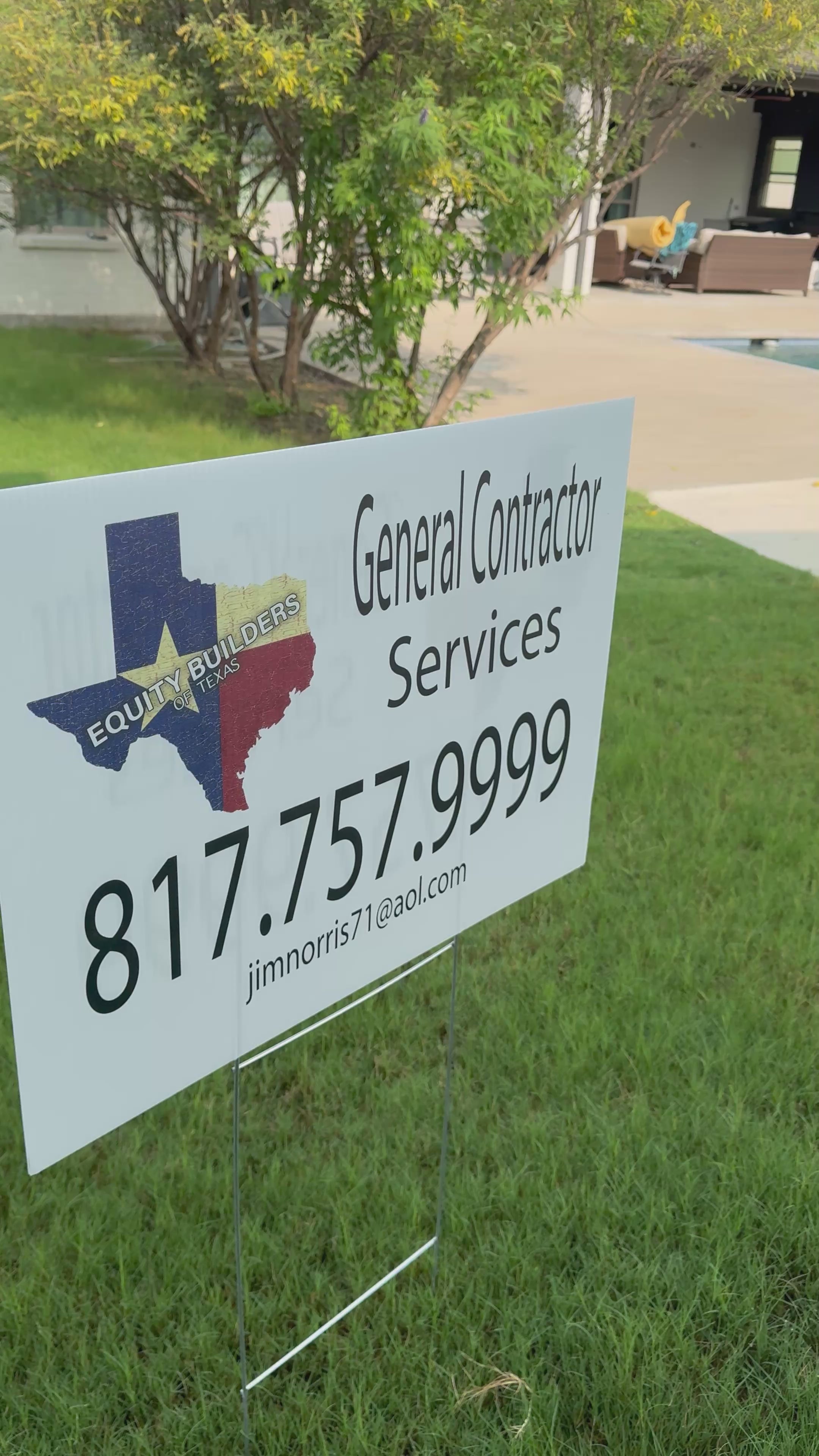 Custom Business Yard Sign with Logo — 18×24